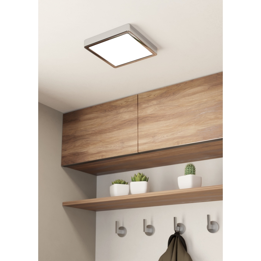 Eglo - LED Badkamer plafondlamp LED/17W/230V IP44 glanzend chroom