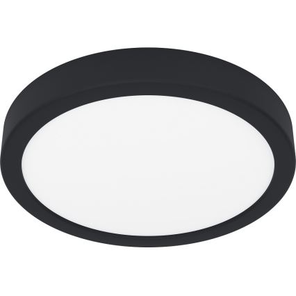 Eglo - LED Badkamer plafondlamp LED/17W/230V zwart IP44