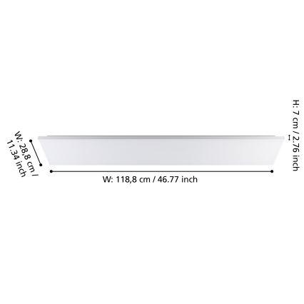 Eglo - LED Plafondlamp LED/32W/230V