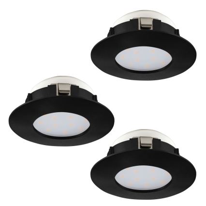 Eglo - SET 3x Hangende LED Badkamer plafond verlichting PINEDA LED/4,9W/230V IP44