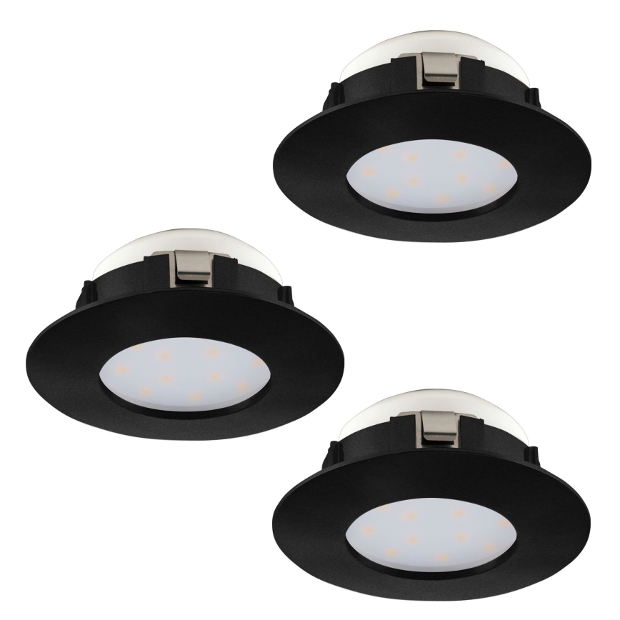 Eglo - SET 3x Hangende LED Badkamer plafond verlichting PINEDA LED/4,9W/230V IP44