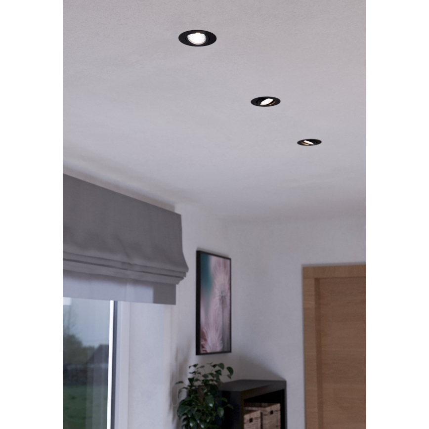 Eglo - SET 3x Dimbare LED Inbouw lamp SALICETO LED/6W/230V