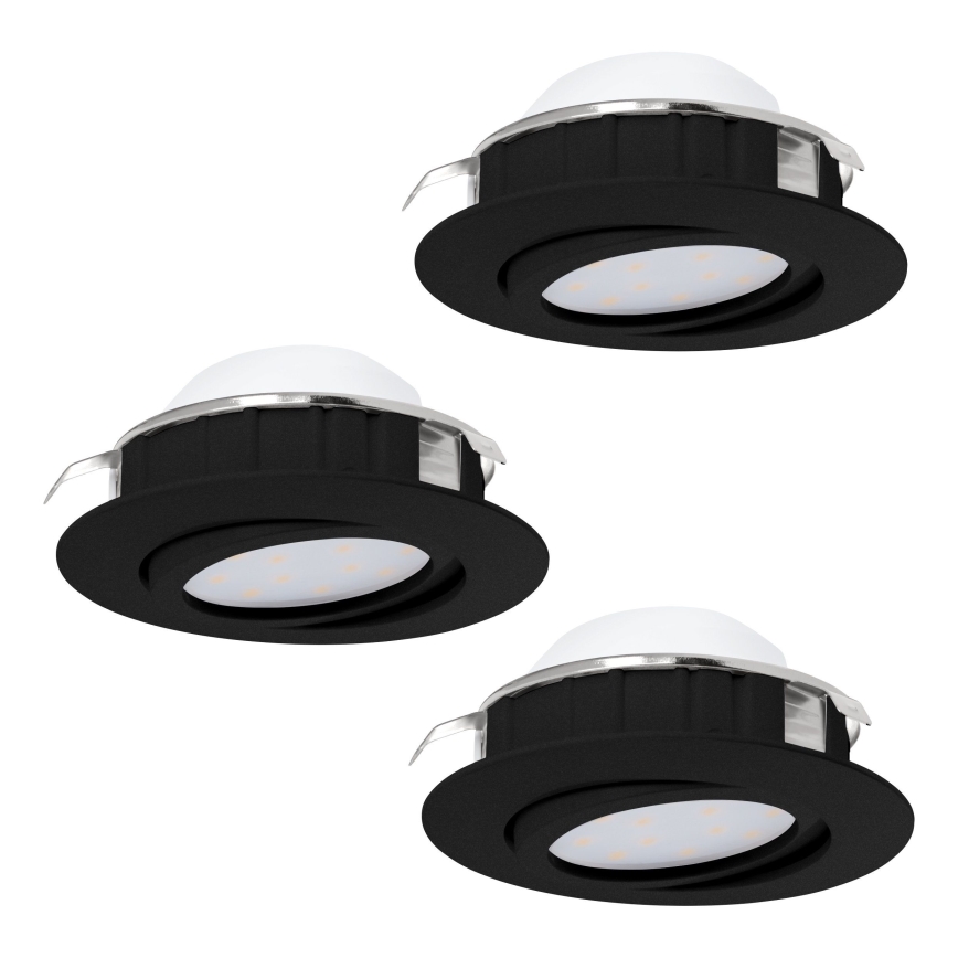 Eglo - SET van 3 dimbare LED inbouwspots PINEDA LED/5,5W/230V
