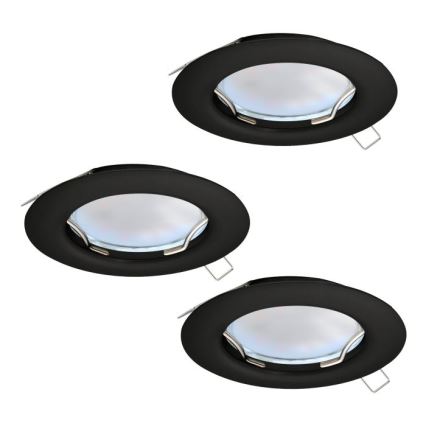 Eglo - SET 3x LED Inbouw Lamp PENETO 1xGU10/2,8W/230V