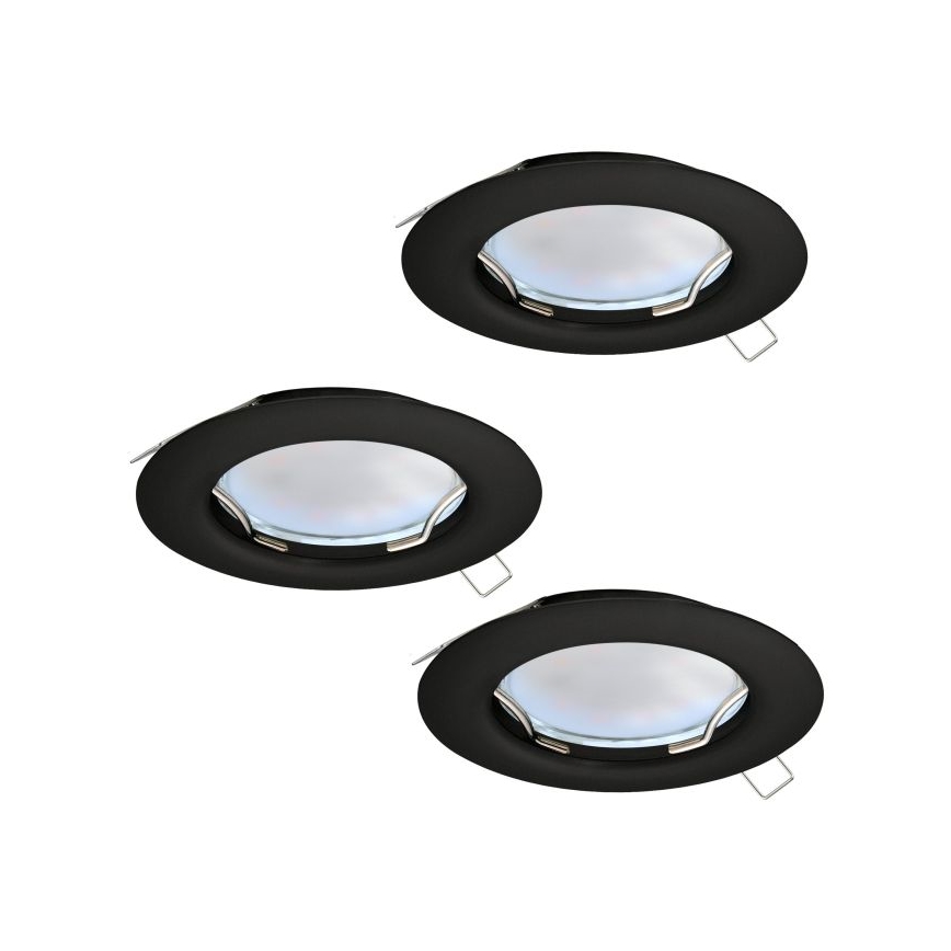 Eglo - SET 3x LED Inbouw Lamp PENETO 1xGU10/2,8W/230V