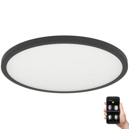 Eglo - Dimbare LED plafondlamp LED/41W/230V diameter 60 cm zwart