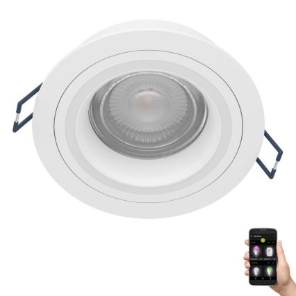 Eglo - LED RGBW Luminaire encastrable à intensité variable LED/4,7W/230V blanc