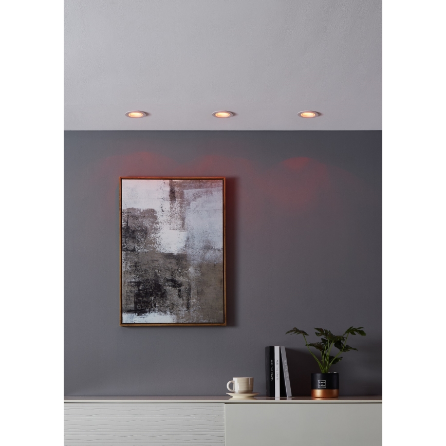 Eglo - LED RGBW Luminaire encastrable à intensité variable LED/4,7W/230V blanc