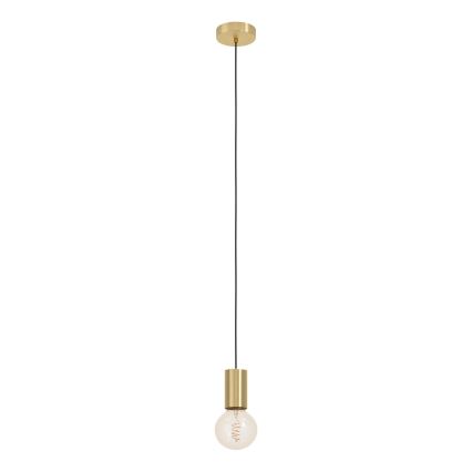 Eglo - Hanglamp aan een koord 1xE27/40W/230V goud