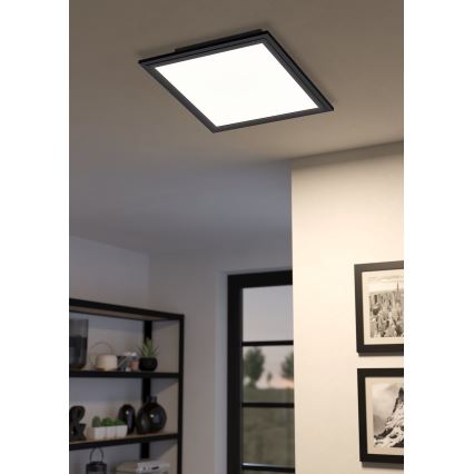 Eglo - LED Plafondlamp LED/14W/230V 30x30 cm zwart