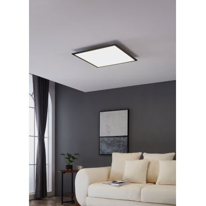 Eglo - Plafonnier LED/33W/230V 60x60 cm noir