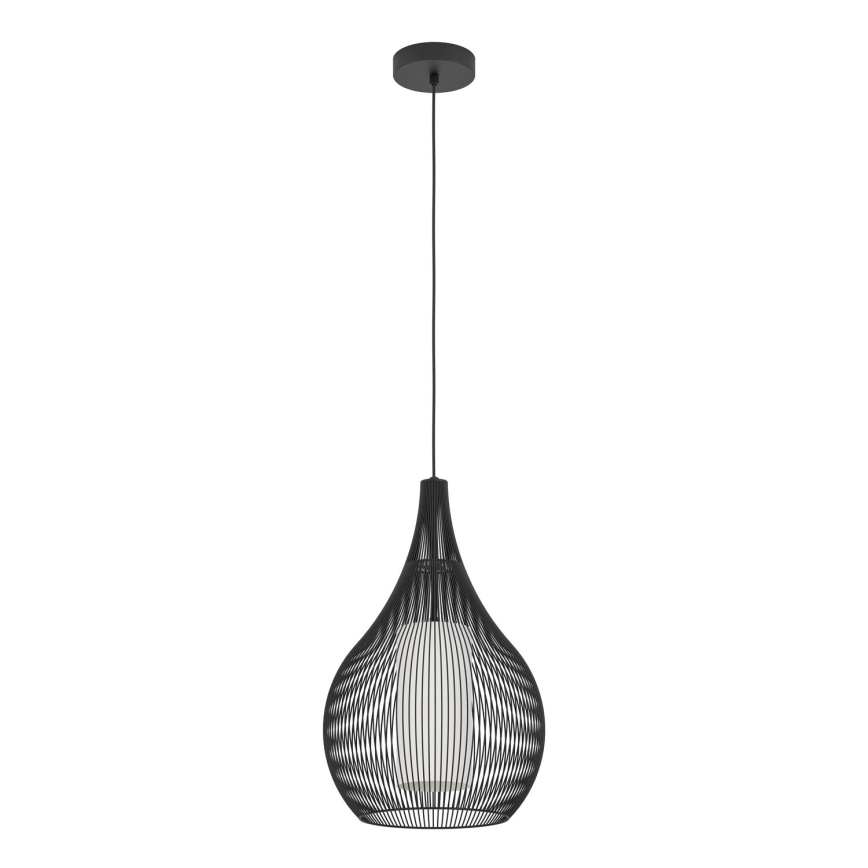 Eglo - Hanglamp aan een koord 1xE27/40W/230V zwart
