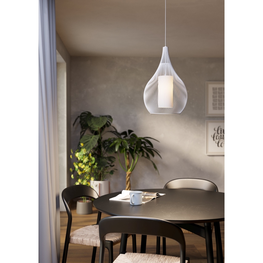 Eglo - Suspension filaire 1xE27/40W/230V blanc