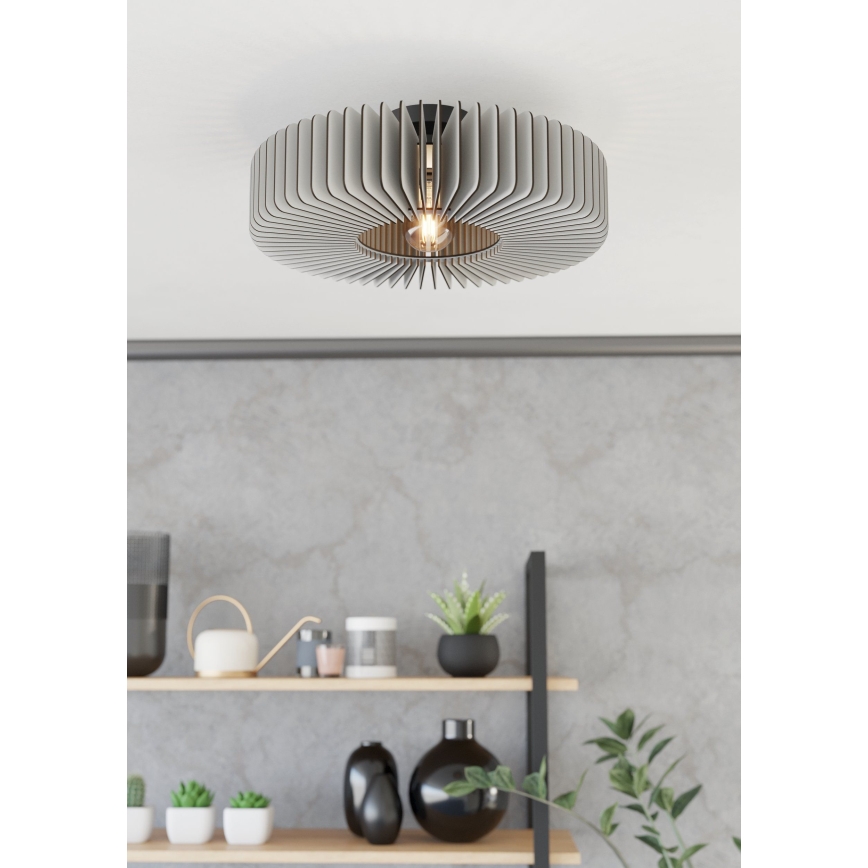 Eglo - Plafondlamp 1xE27/40W/230V grijs