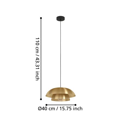 Eglo - Suspension filaire 1xE27/40W/230V