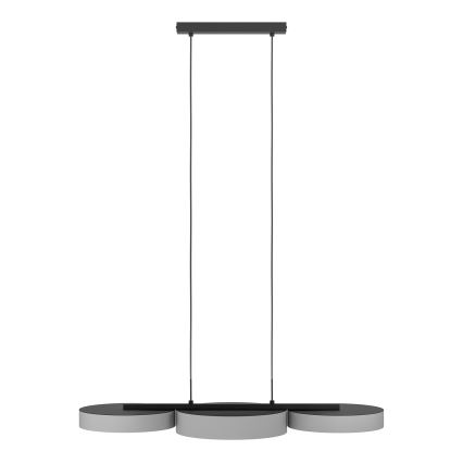 Eglo - LED RGBW Dimbare hanglamp aan een koord 3xLED/7,5W/230V 2700-6500K grijs