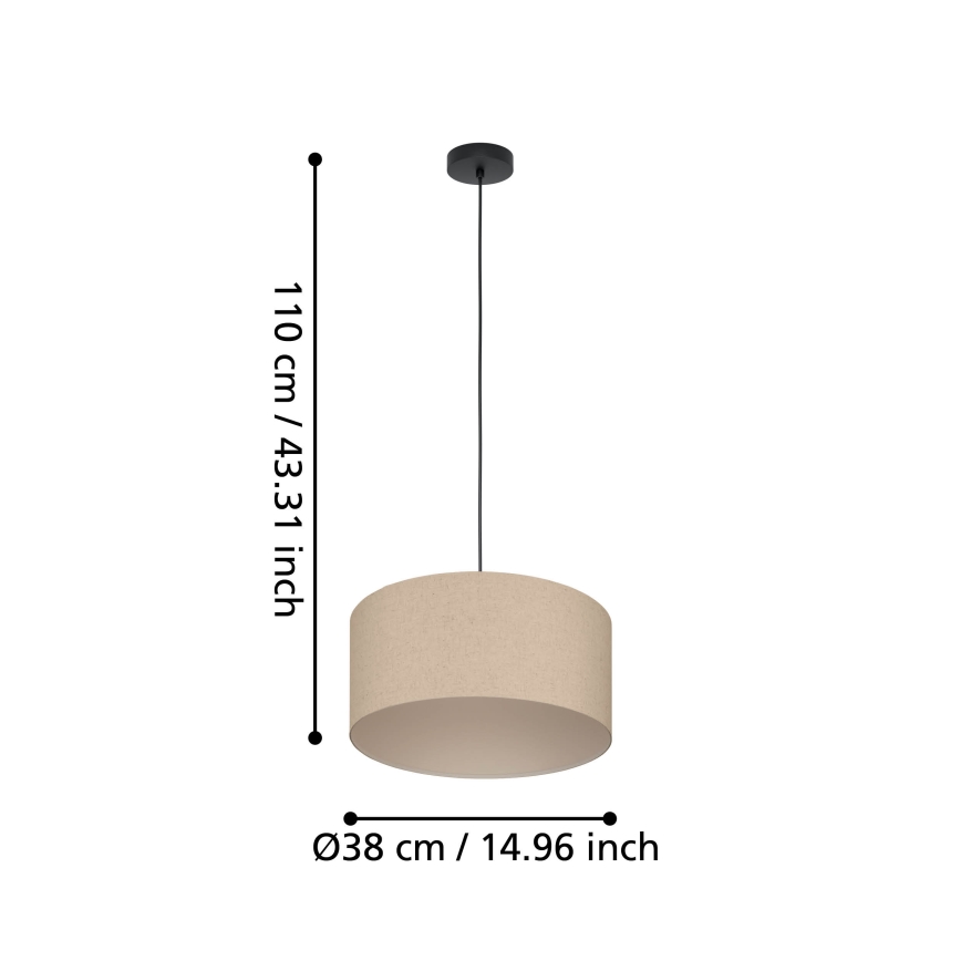 Eglo - Suspension filaire 1xE27/40W/230V