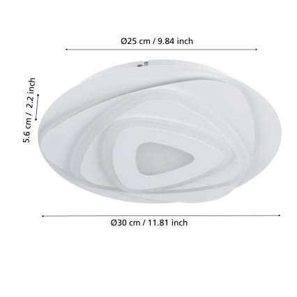 Eglo - LED Plafondlamp LED/14,7W/230V diameter 30 cm