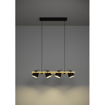 Eglo - LED RGBW Dimbare hanglamp aan een koord 4xLED/3,7W/230V 2700-6500K