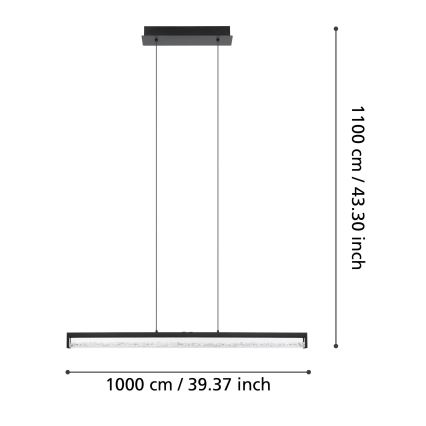 Eglo - Suspension filaire à intensité variable LED LED/36W/230V 2700 - 5000K