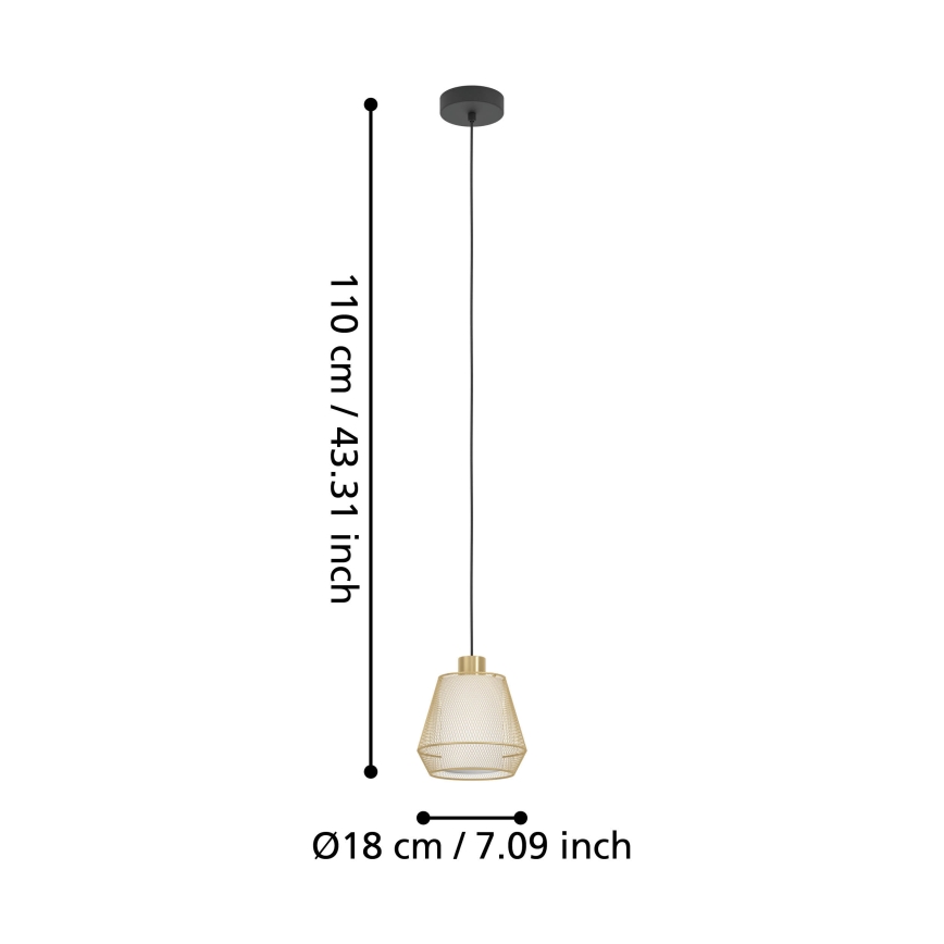 Eglo - Suspension filaire 1xE27/40W/230V