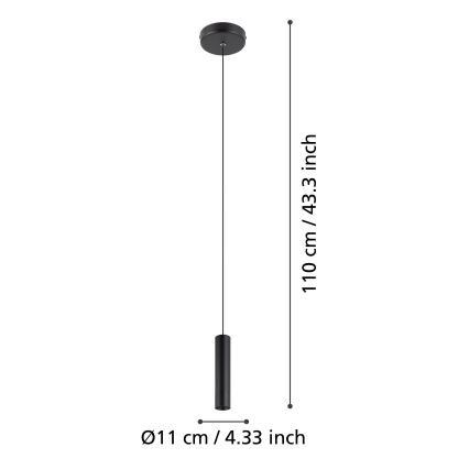 Eglo - LED Hanglamp aan een koord LED/5W/230V