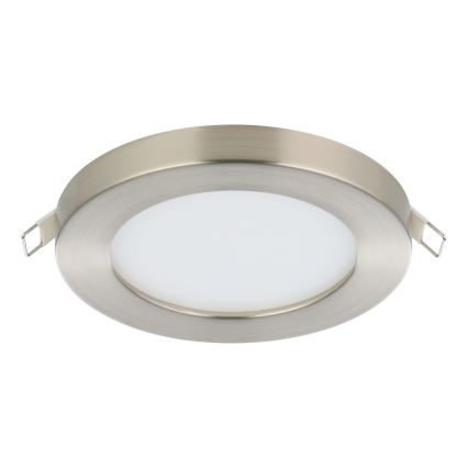 Eglo - Plafonnier encastré LED/5,5W/230V 3000K chrome mat Ø 11,7 cm