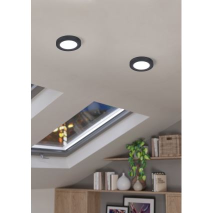 Eglo - LED inbouwspot LED/5,5W/230V 4000K zwart Ø 11,7 cm