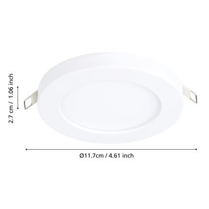 Eglo - LED Hang plafondverlichting LED/5,5W/230V 4000K wit