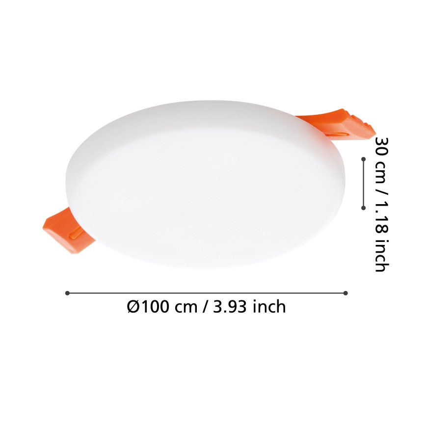 Eglo - Hangende LED Badkamer plafond verlichting LED/5,5W/230V diameter 10 cm IP65