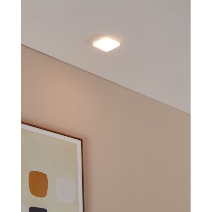 Eglo - Hangende LED Badkamer plafond verlichting LED/4,5W/230V 7,5x7,5 cm IP65