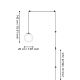 Eglo - Suspension filaire 1xE27/40W/230V