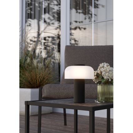 Eglo - LED Dimbaar aanraken buitenshuis lamp LED/2,25W/5V 2400-4000K 5200 mAh IP44 zwart/wit