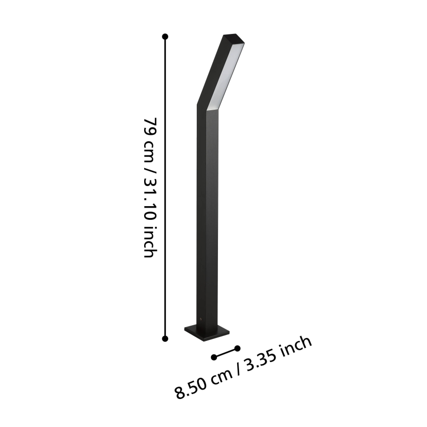 Eglo - Lampe LED d'extérieur 2xLED/4,5W/230V IP44 noire