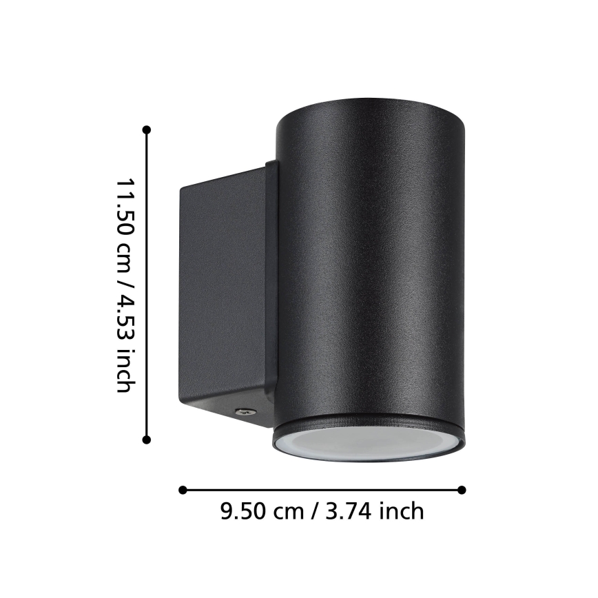 Eglo - Applique murale extérieure 1xGU10/2,8W/230V IP44