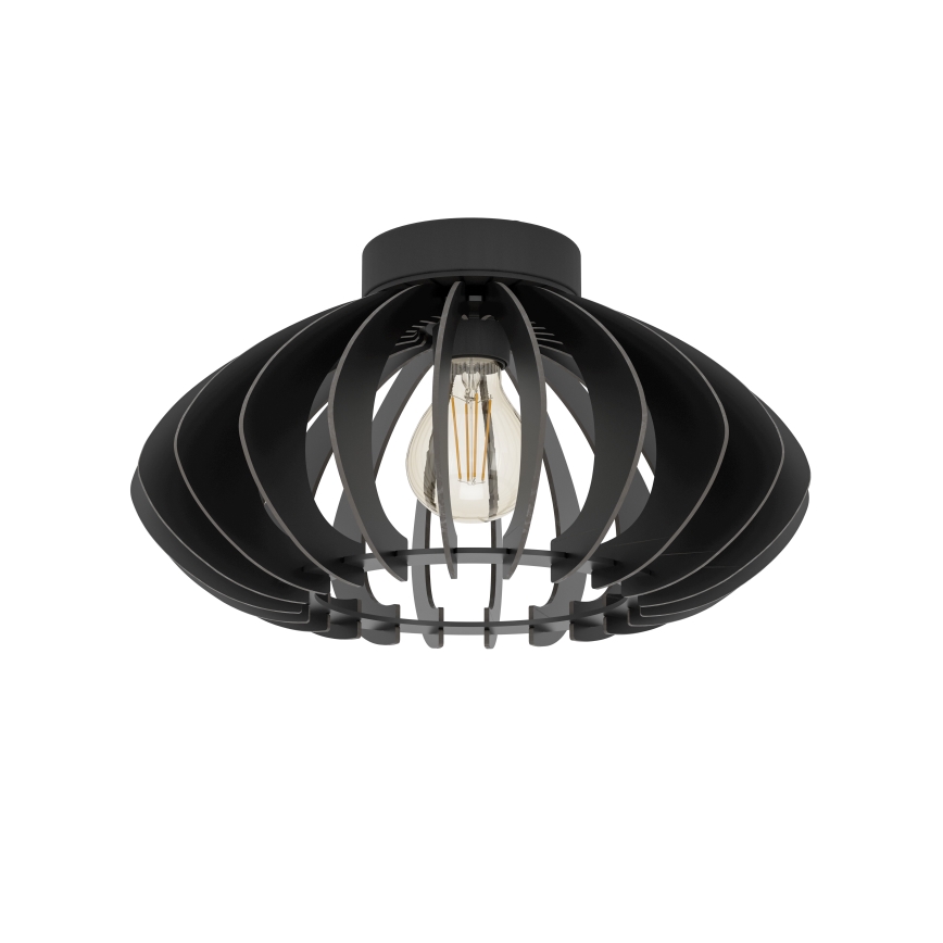 Eglo - Plafondlamp 1xE27/40W/230V diameter 38 cm zwart