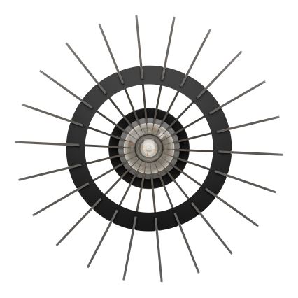 Eglo - Plafondlamp 1xE27/40W/230V diameter 38 cm zwart