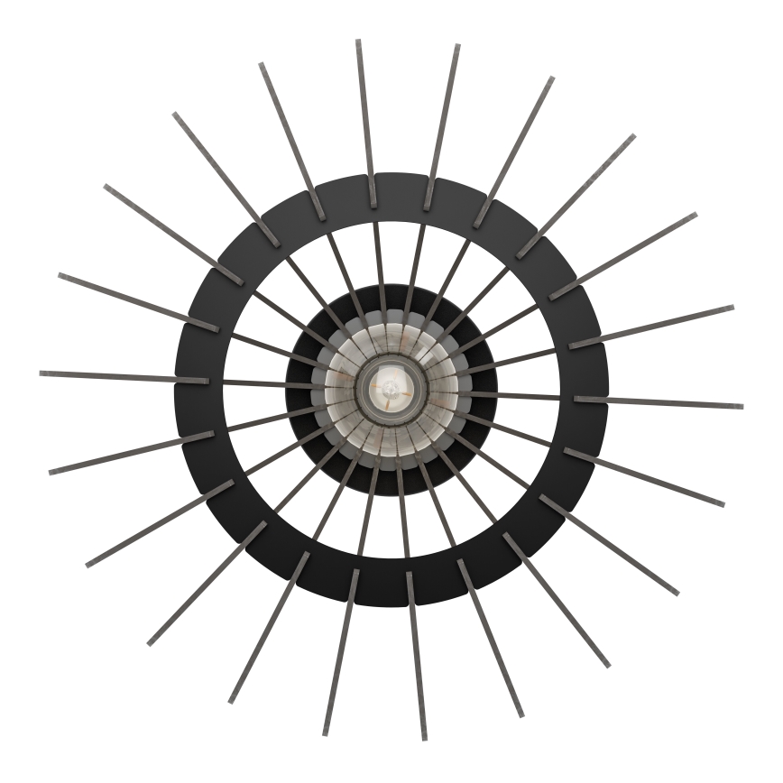 Eglo - Plafondlamp 1xE27/40W/230V diameter 38 cm zwart