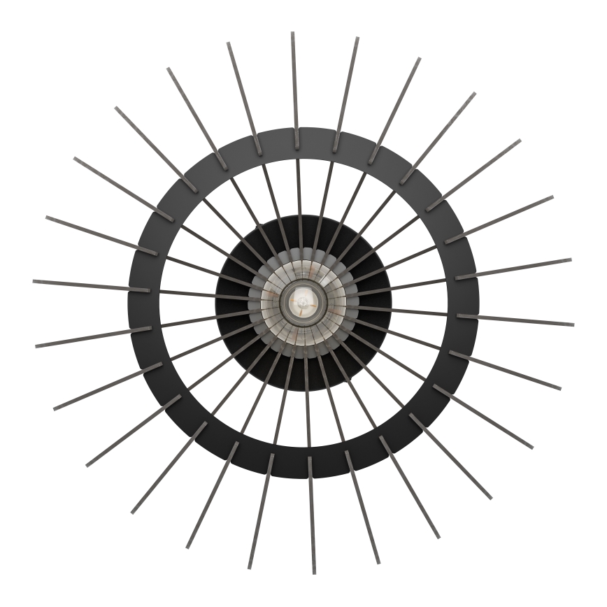 Eglo - Plafondlamp 1xE27/40W/230V diameter 45 cm zwart