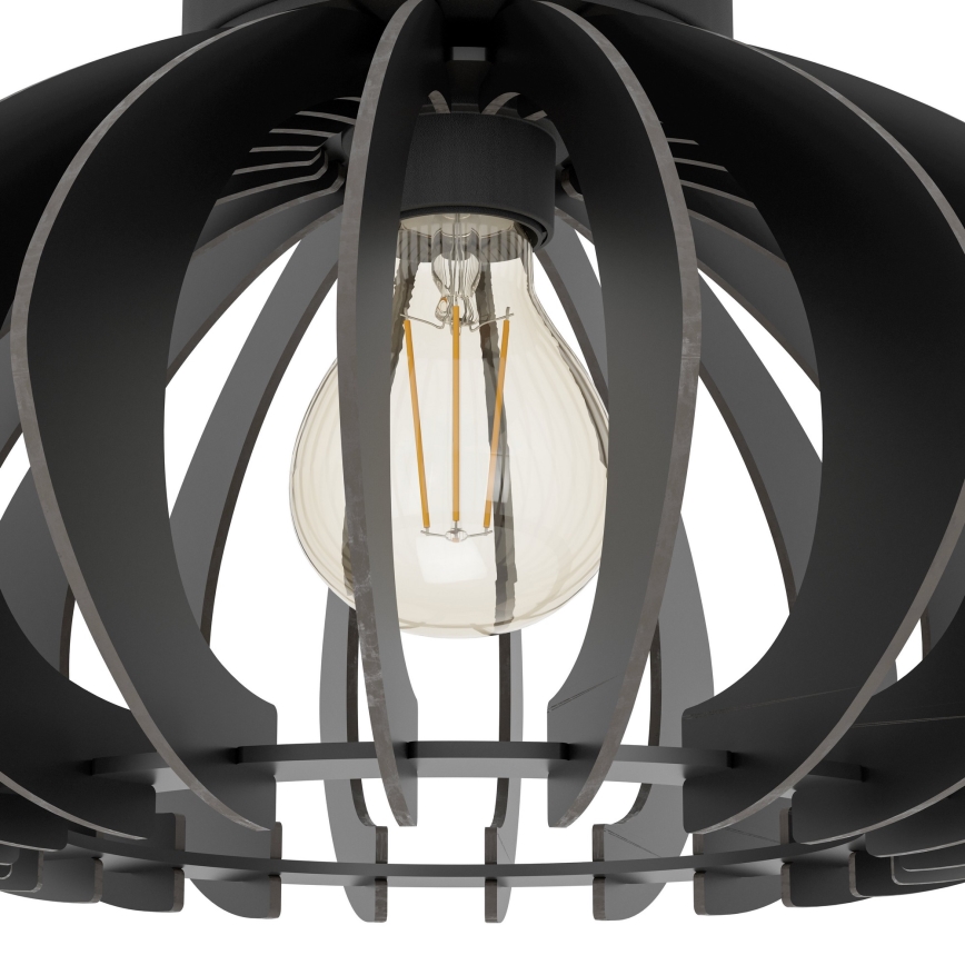 Eglo - Plafondlamp 1xE27/40W/230V diameter 45 cm zwart