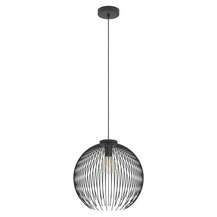 Eglo - Hanglamp aan een koord 1xE27/40W/230V zwart