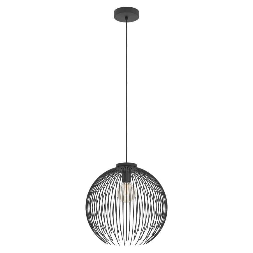 Eglo - Hanglamp aan een koord 1xE27/40W/230V zwart