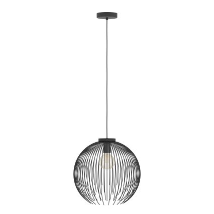 Eglo - Hanglamp aan een koord 1xE27/40W/230V zwart
