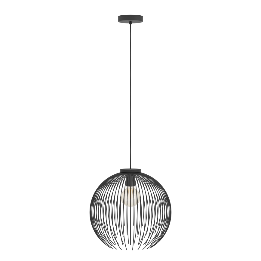 Eglo - Hanglamp aan een koord 1xE27/40W/230V zwart