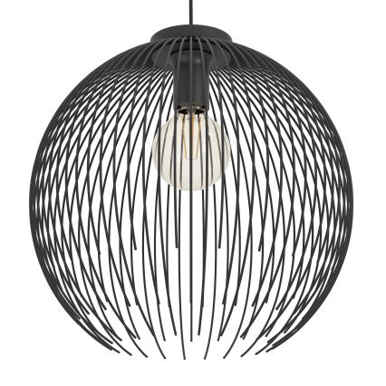 Eglo - Hanglamp aan een koord 1xE27/40W/230V zwart