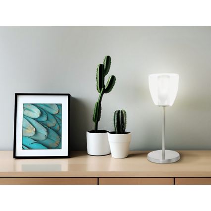 EGLO 90101 - Lampe de table OLBIA 1xG9/9W chrome mat
