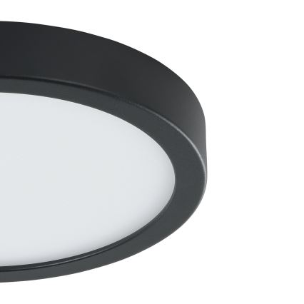 Eglo - LED Plafondlamp met sensor LED/17W/230V 3000K zwart