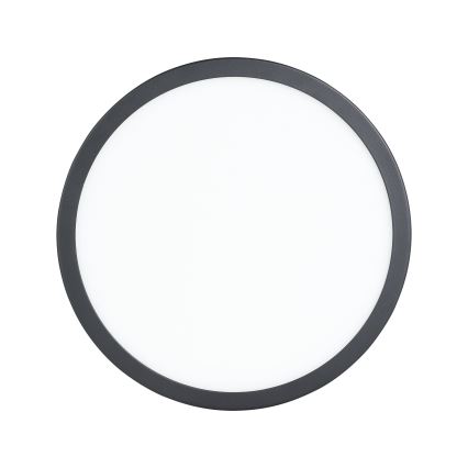 Eglo - Plafonnier LED avec capteur, 20,5 W / 230 V, 3000 K, noir, Ø 28,5 cm