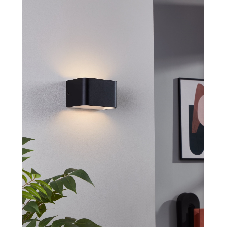 Eglo - LED wand verlichting LED/6W/230V 3000K zwart