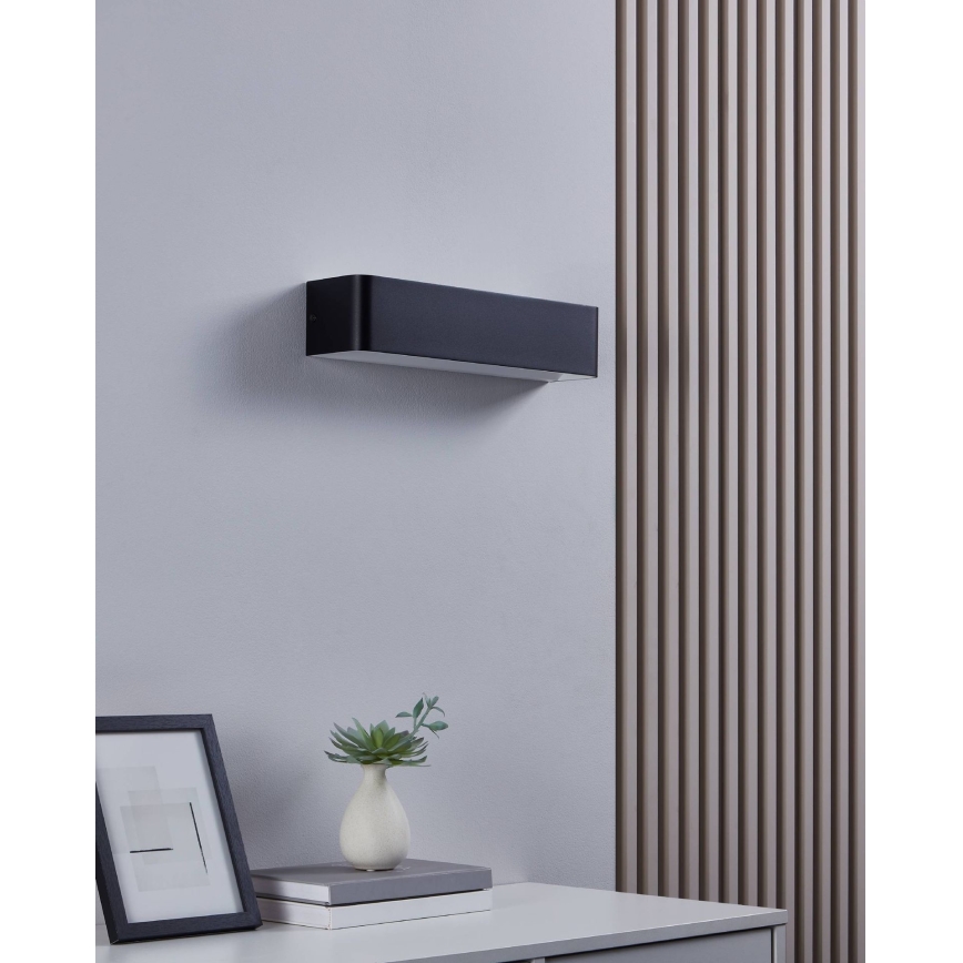 Eglo - LED wand verlichting LED/12W/230V 3000K zwart